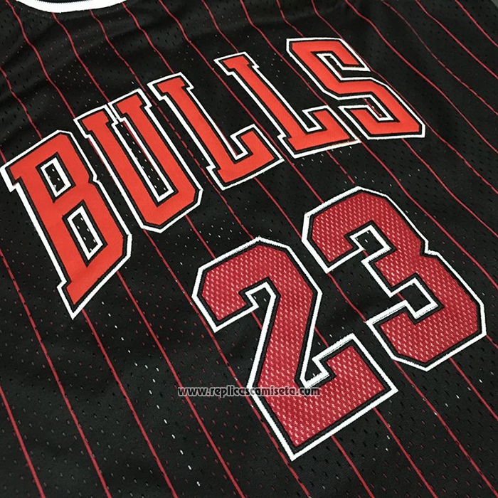 Camiseta Chicago Bulls Michael Jordan #23 Hardwood Classics Throwback 1997-98 Negro